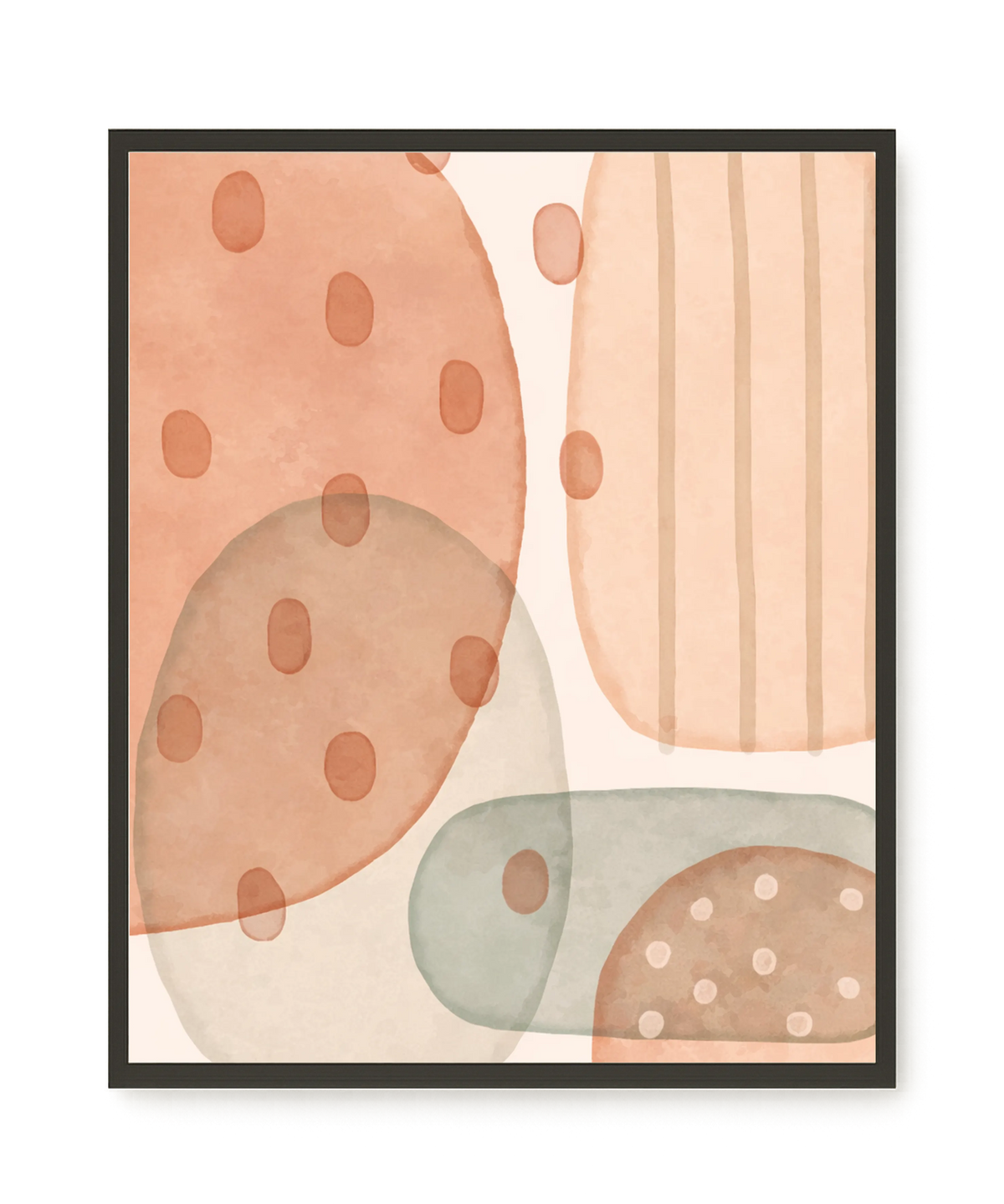Calm Organic Layers Canvas Print