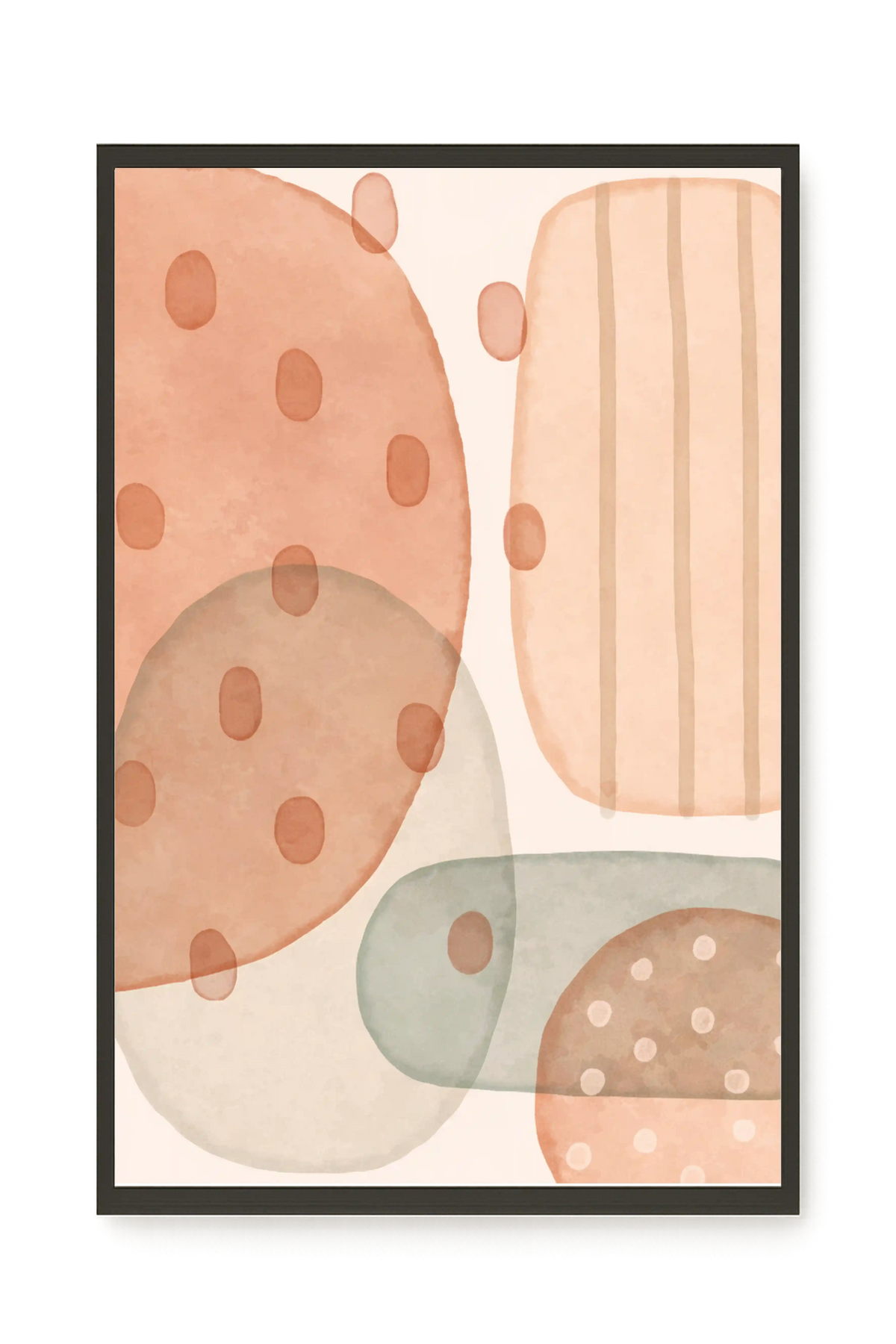 Calm Organic Layers Canvas Print