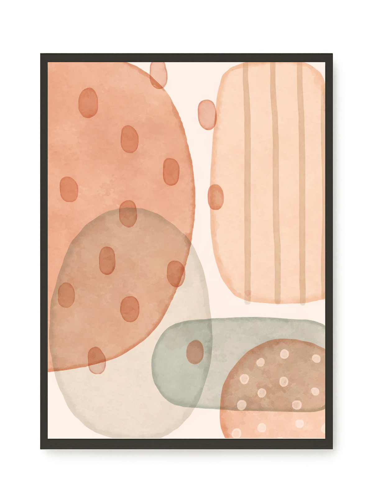 Calm Organic Layers Canvas Print