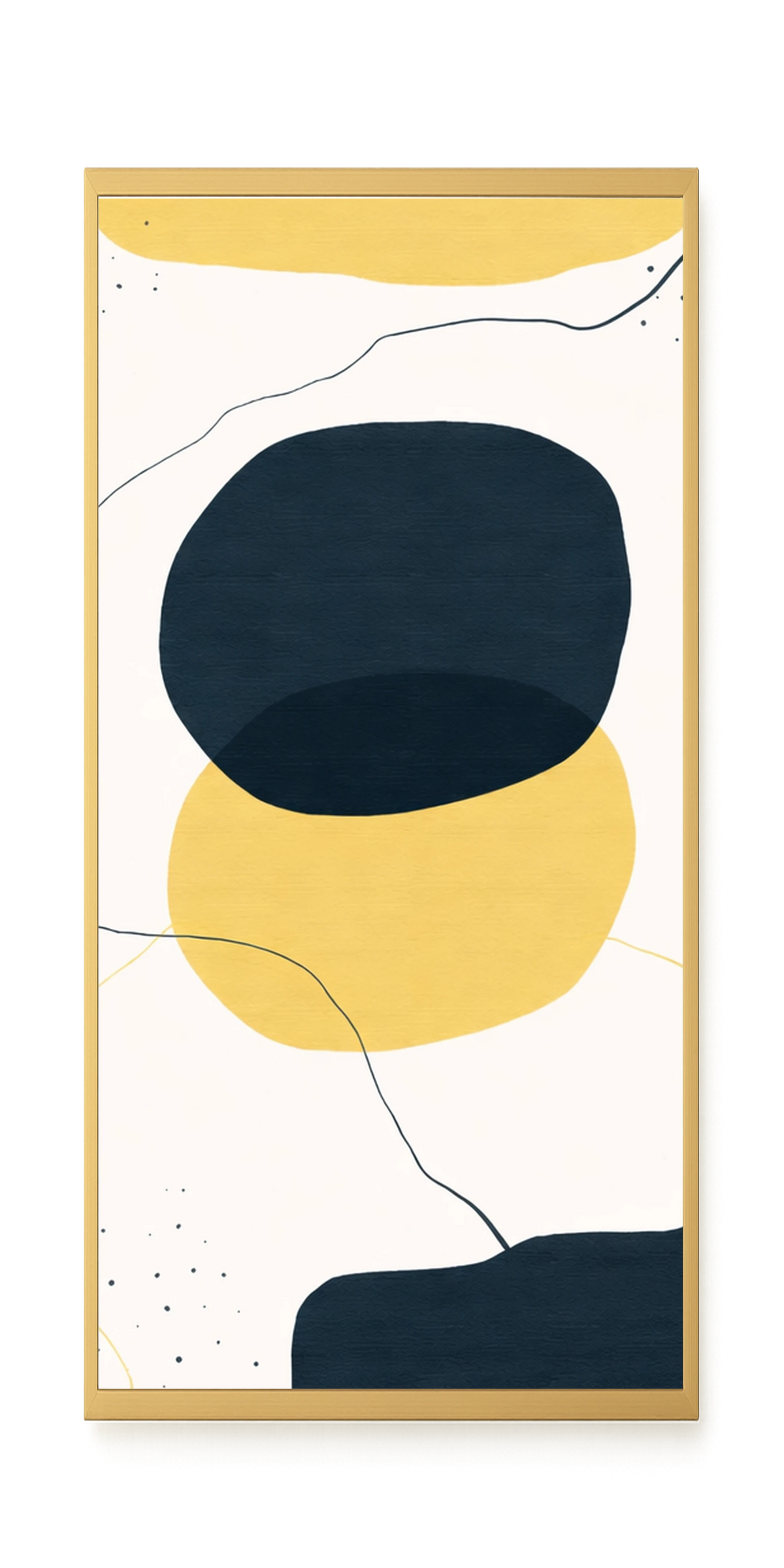 Layered circles in neutral tones Canvas Wall Art