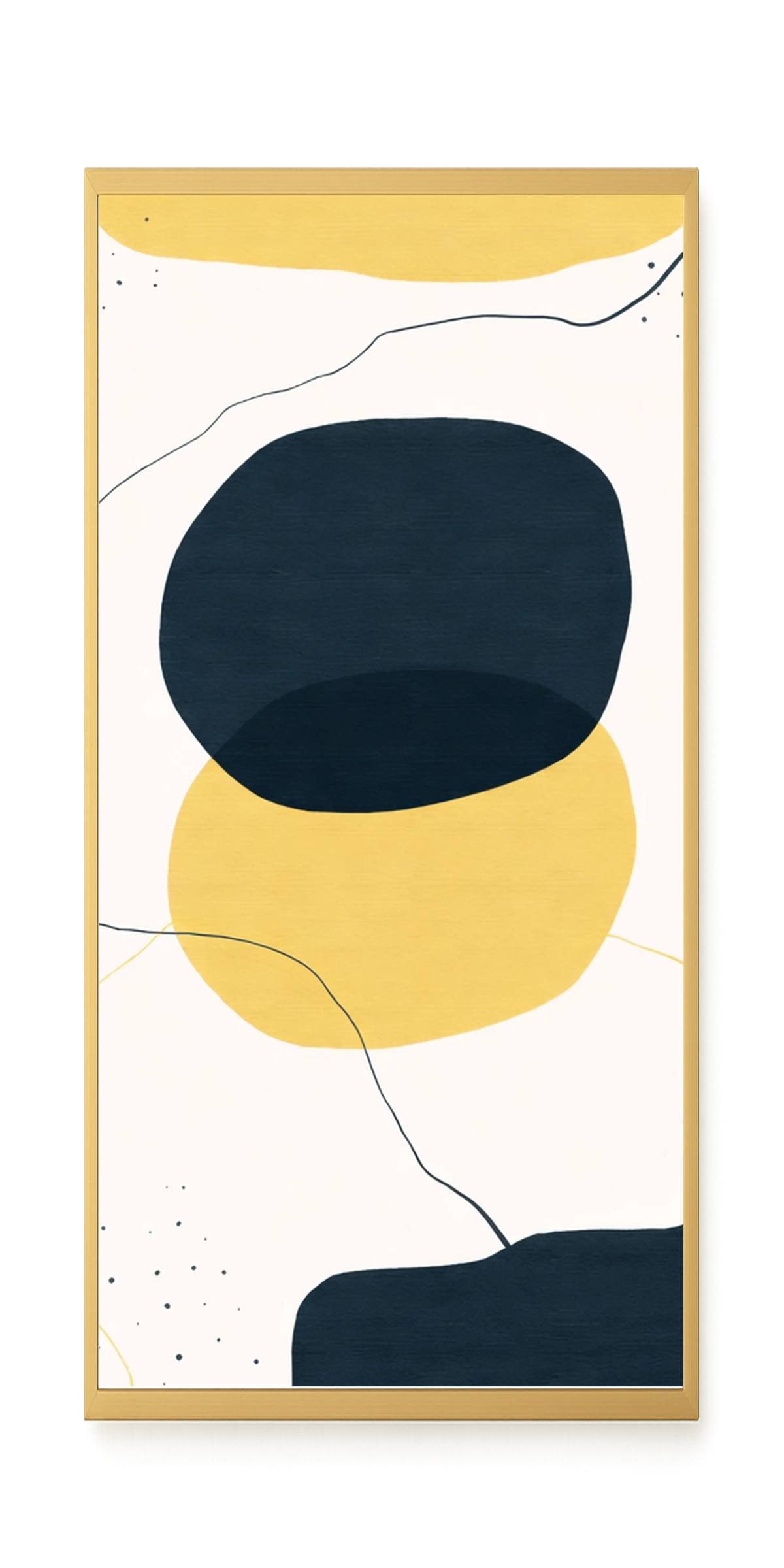 Layered circles in neutral tones Canvas Wall Art