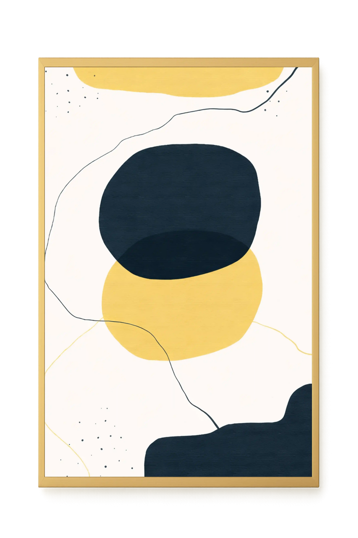 Layered circles in neutral tones Canvas Wall Art