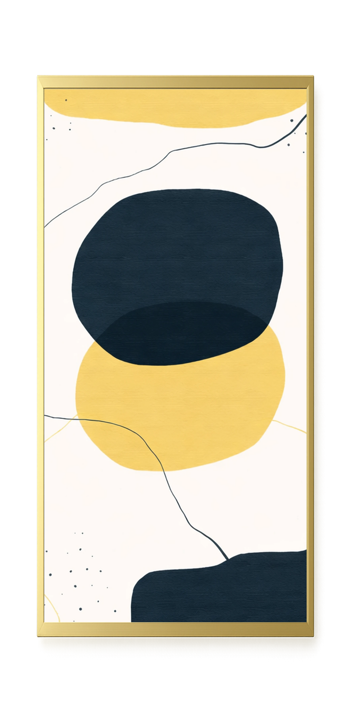Layered circles in neutral tones Canvas Wall Art