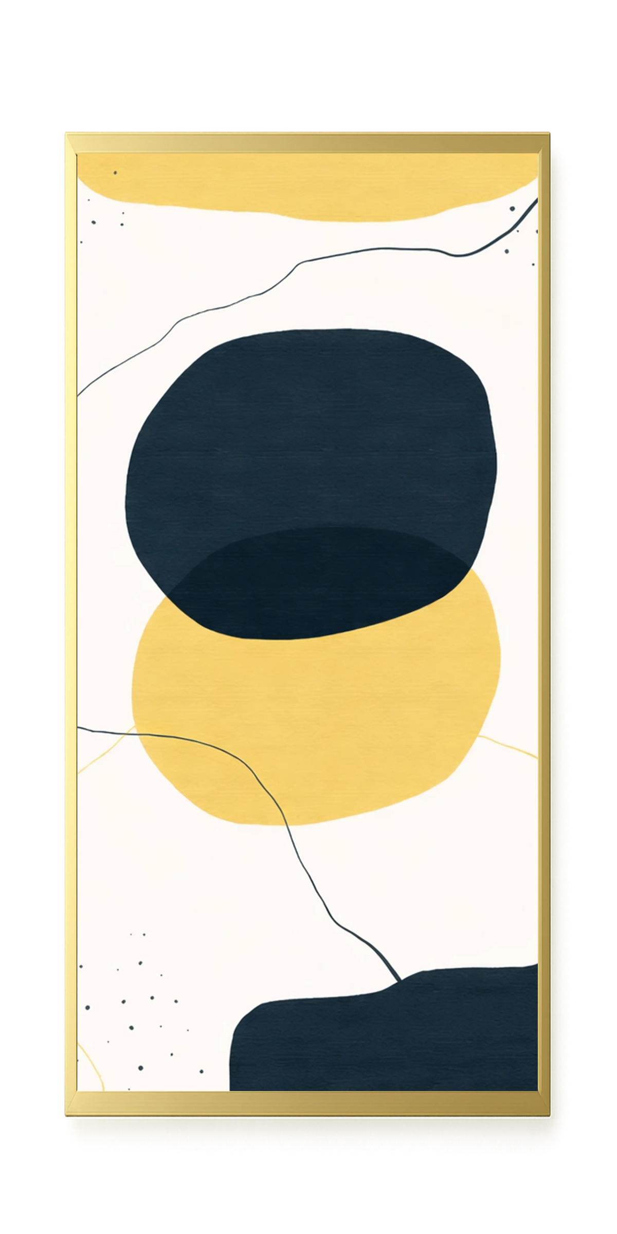 Layered circles in neutral tones Canvas Wall Art