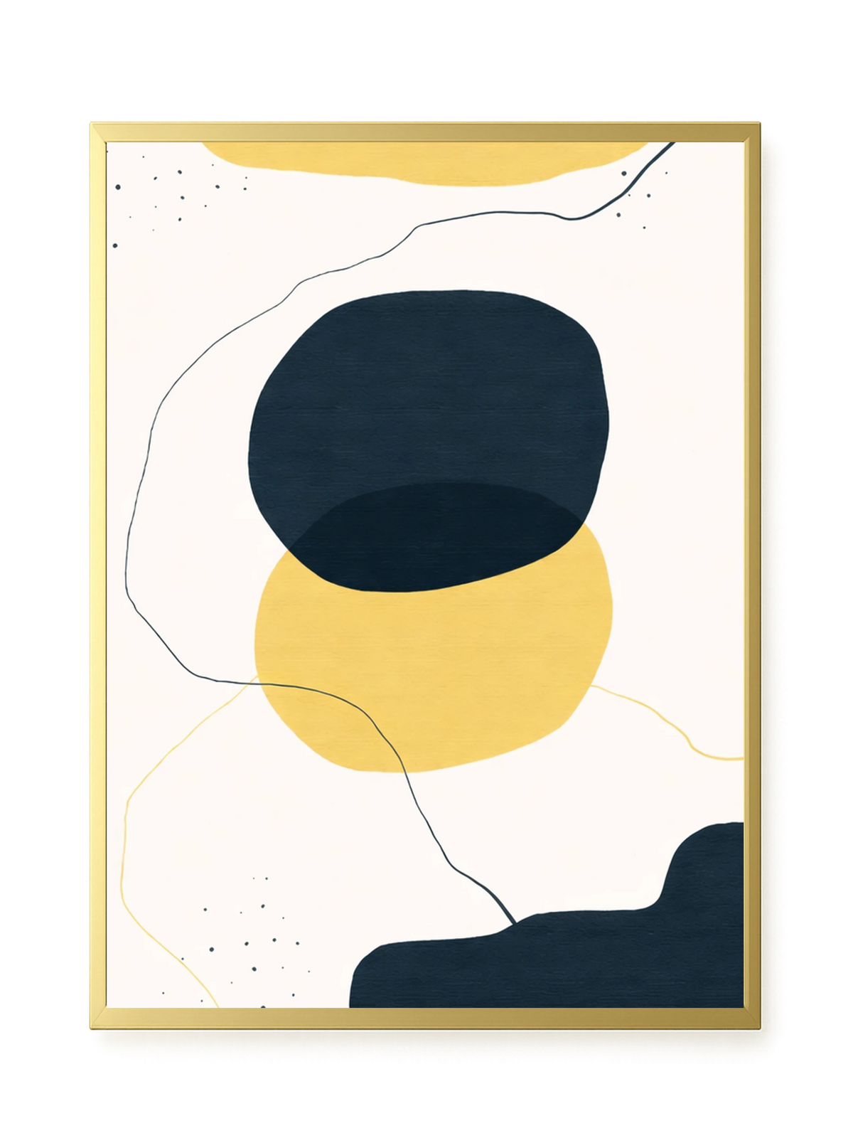 Layered circles in neutral tones Canvas Wall Art