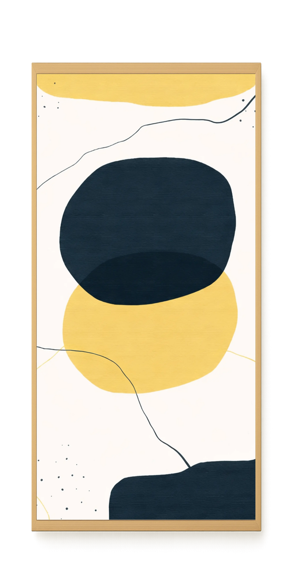 Layered circles in neutral tones Canvas Wall Art