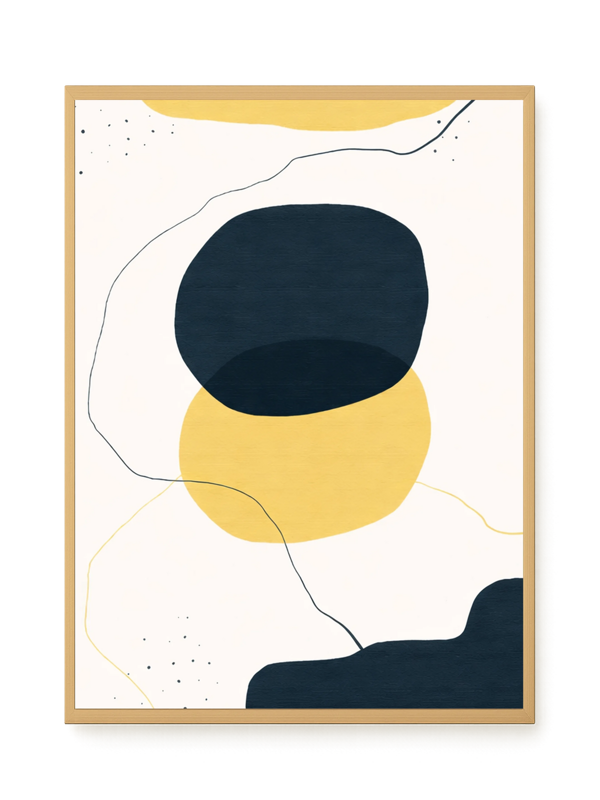Layered circles in neutral tones Canvas Wall Art