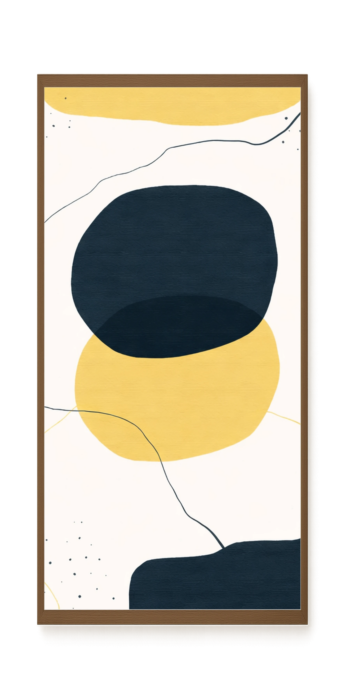 Layered circles in neutral tones Canvas Wall Art