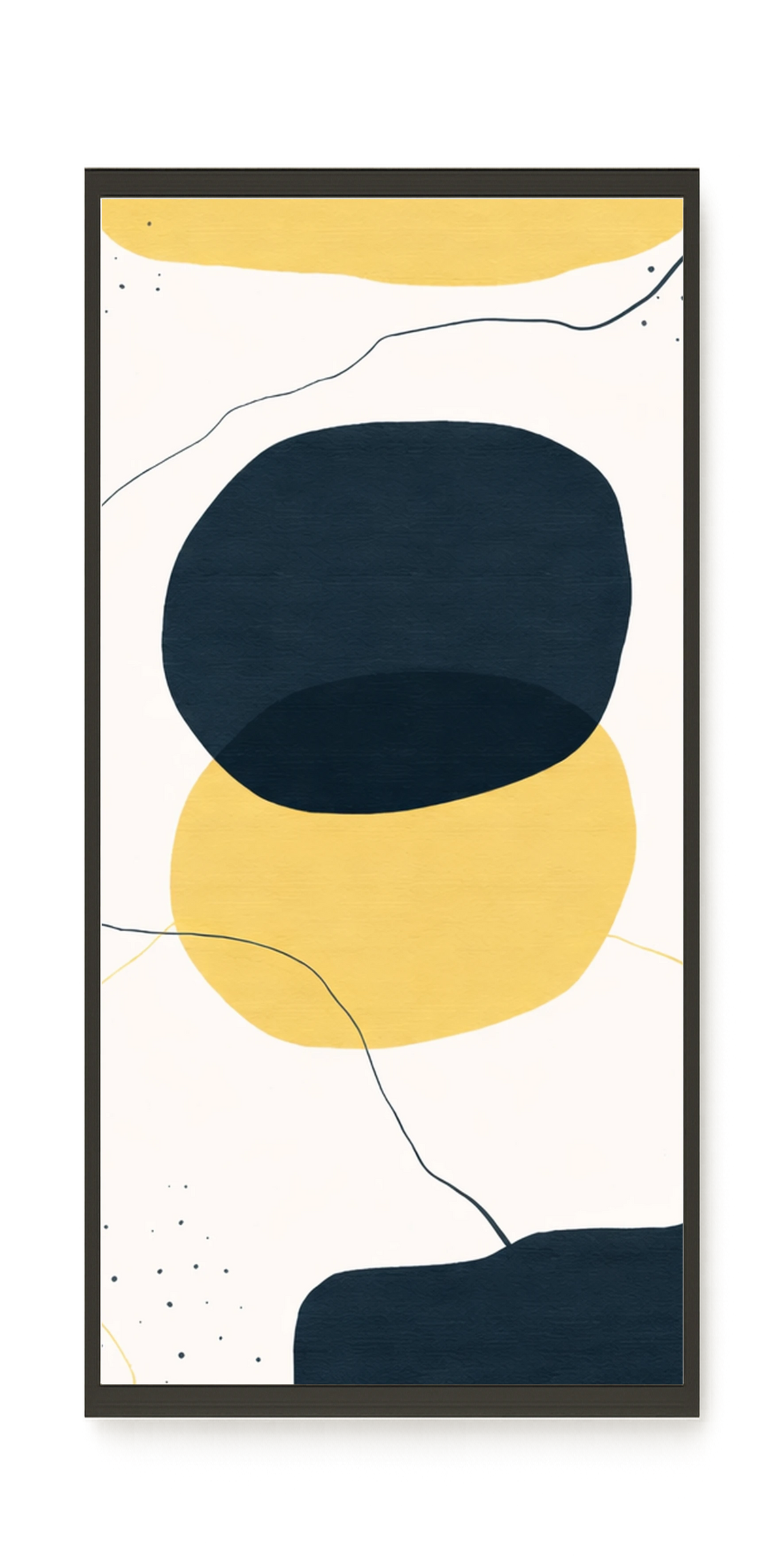 Layered circles in neutral tones Canvas Wall Art