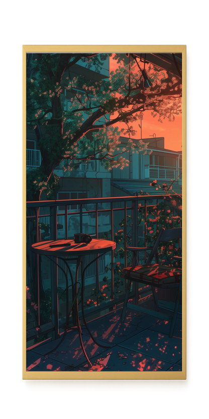 Balcony Sunset Canvas Print