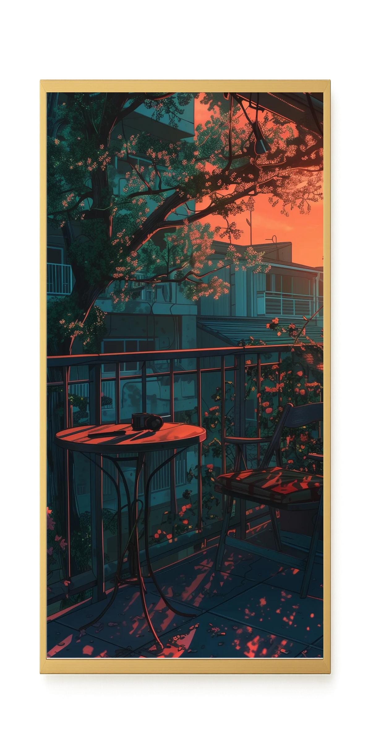 Balcony Sunset Canvas Print