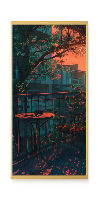 Balcony Sunset Canvas Print