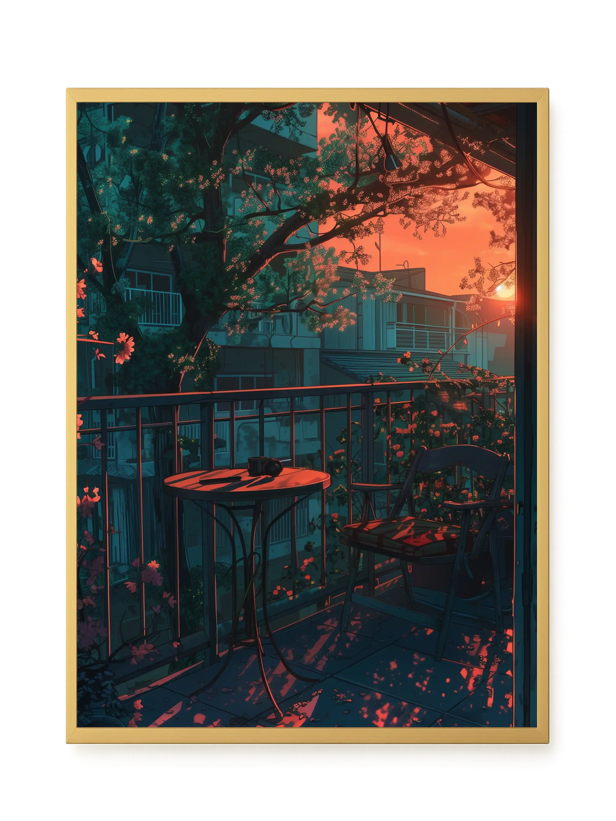 Balcony Sunset Canvas Print
