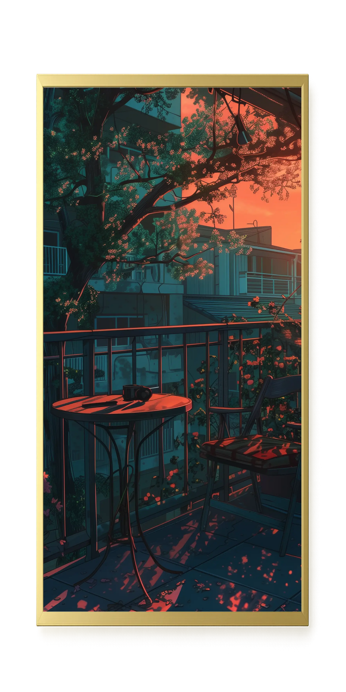 Balcony Sunset Canvas Print