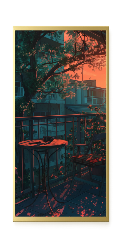 Balcony Sunset Canvas Print
