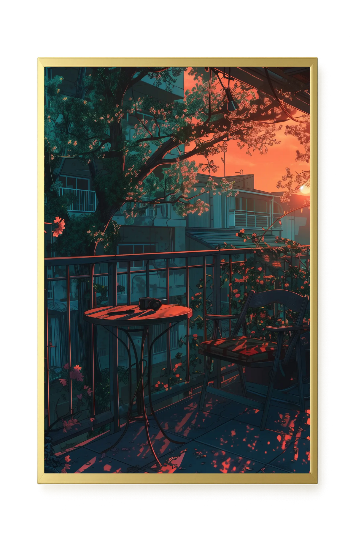 Balcony Sunset Canvas Print