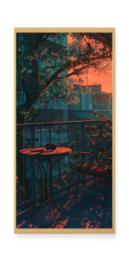 Balcony Sunset Canvas Print