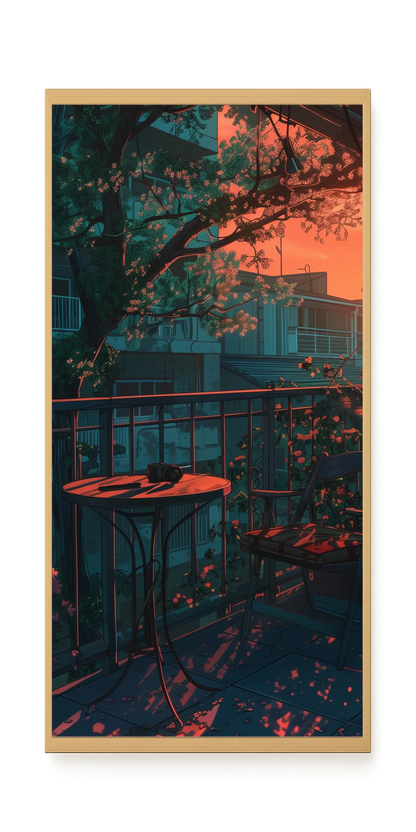 Balcony Sunset Canvas Print