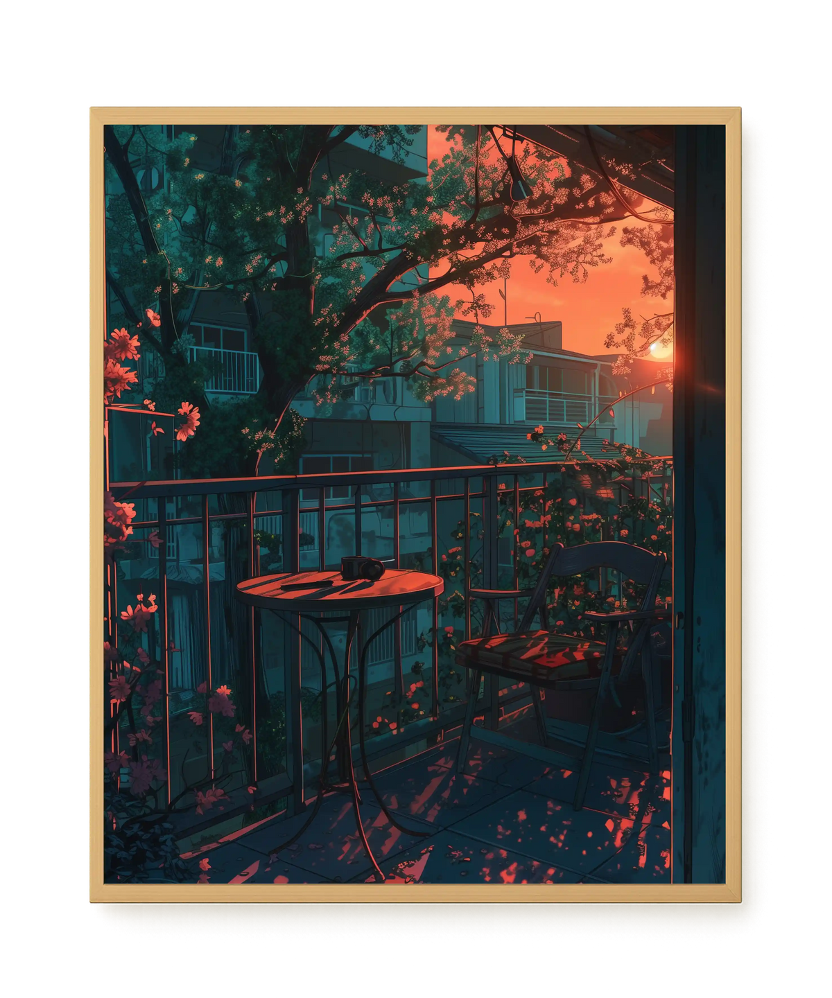 Balcony Sunset Canvas Print