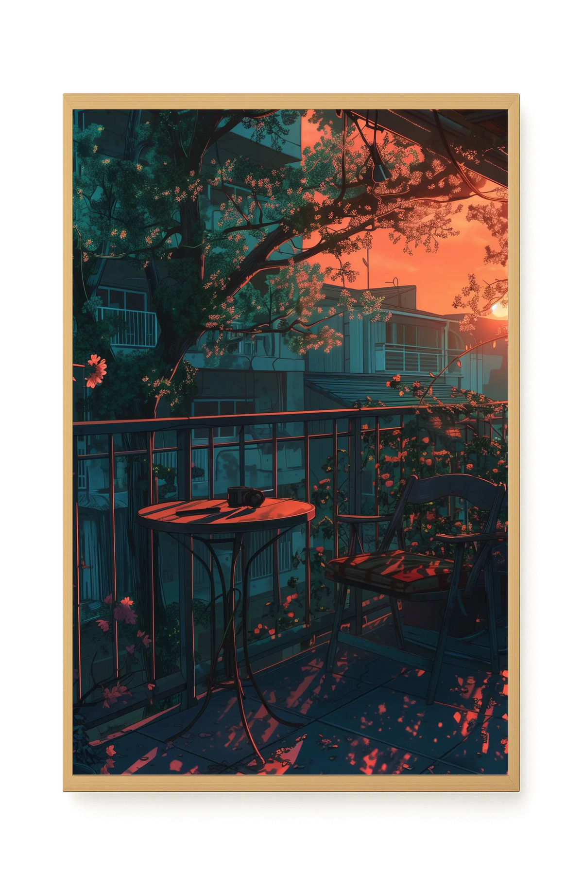 Balcony Sunset Canvas Print