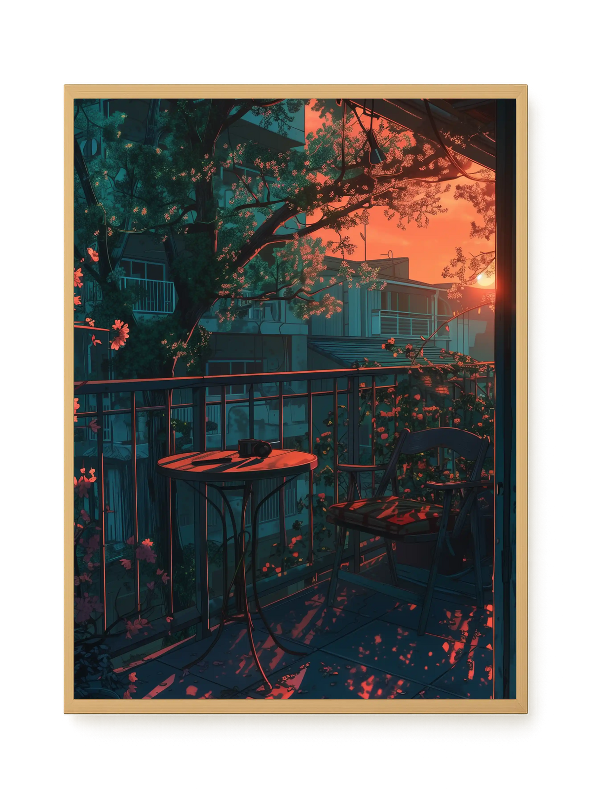 Balcony Sunset Canvas Print