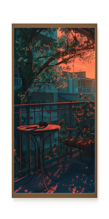 Balcony Sunset Canvas Print