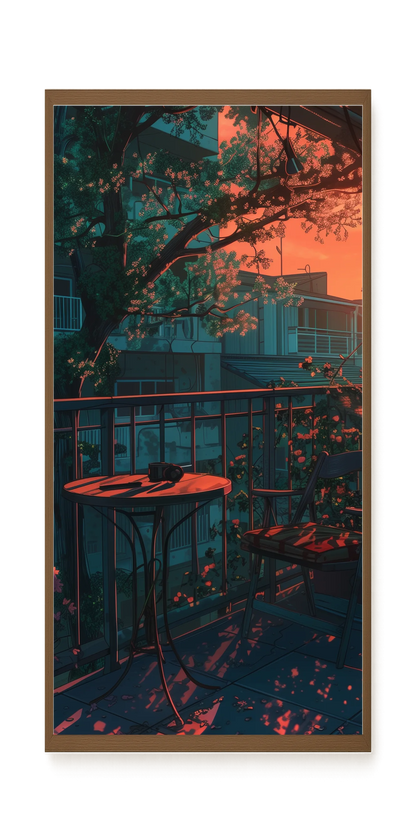 Balcony Sunset Canvas Print