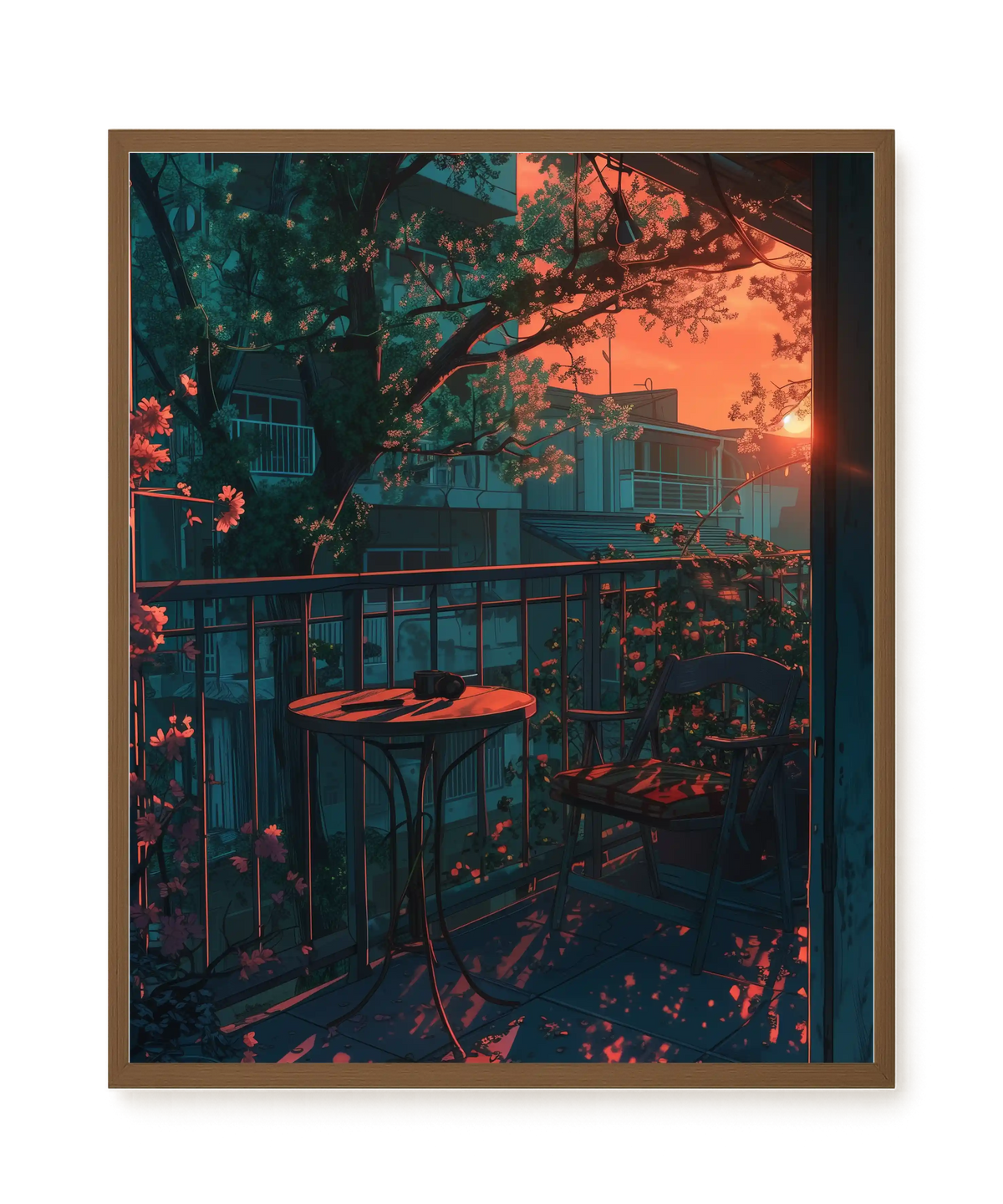 Balcony Sunset Canvas Print