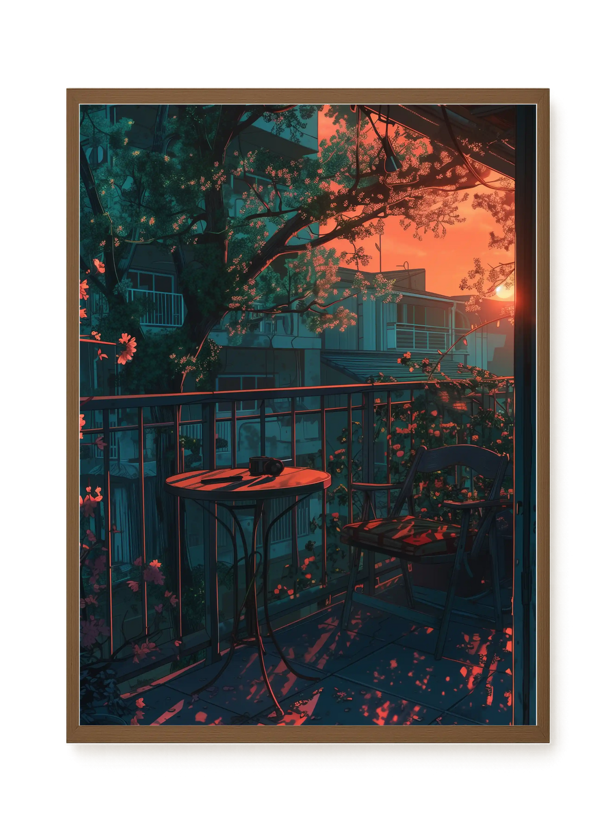 Balcony Sunset Canvas Print