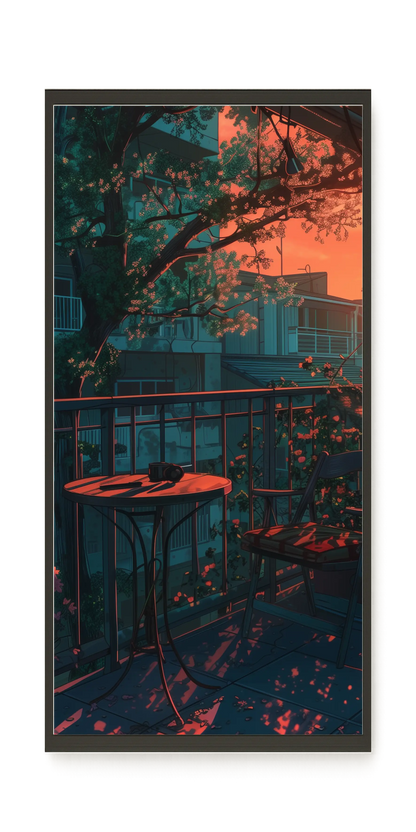 Balcony Sunset Canvas Print