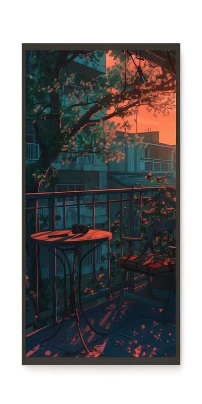 Balcony Sunset Canvas Print