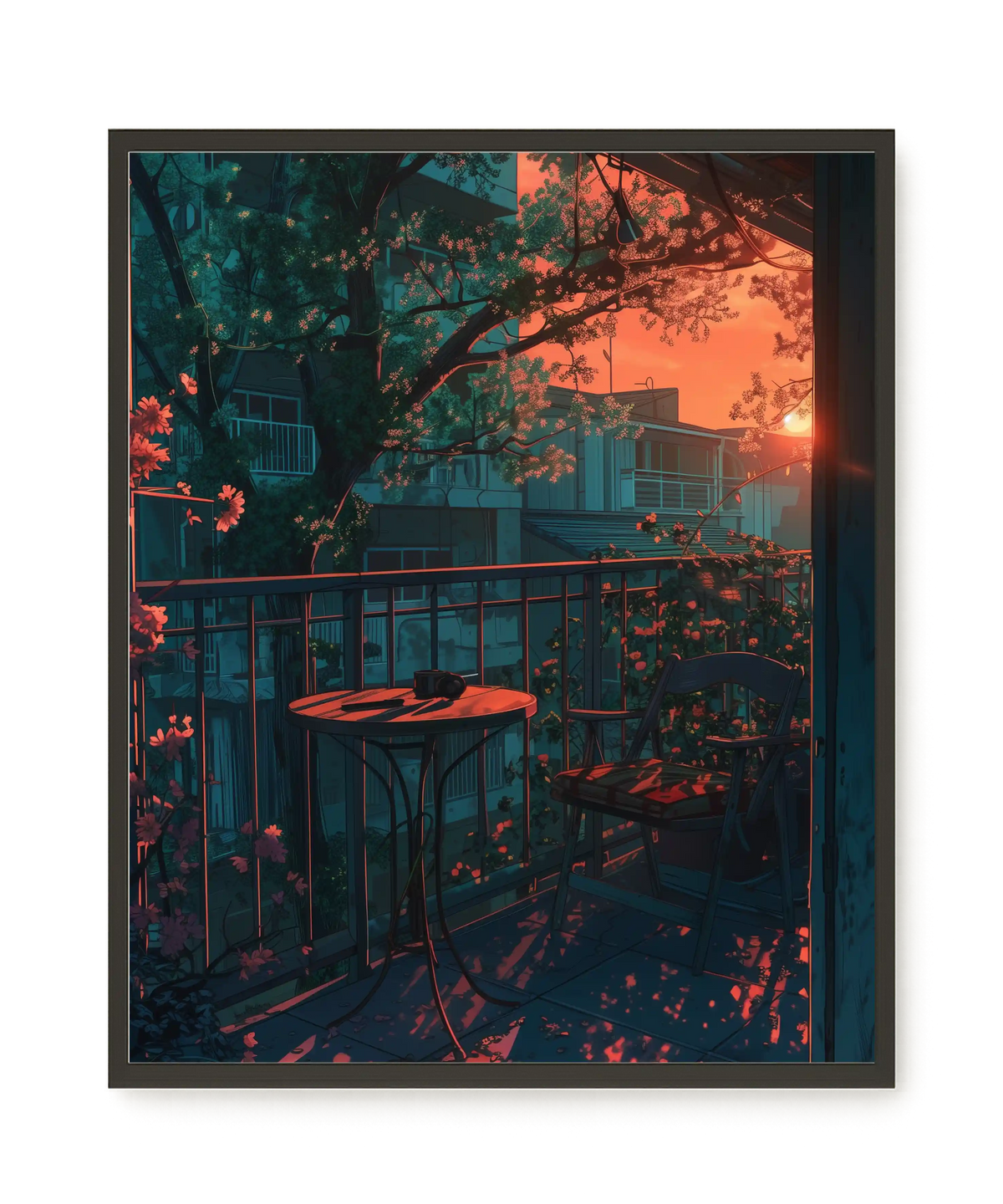 Balcony Sunset Canvas Print