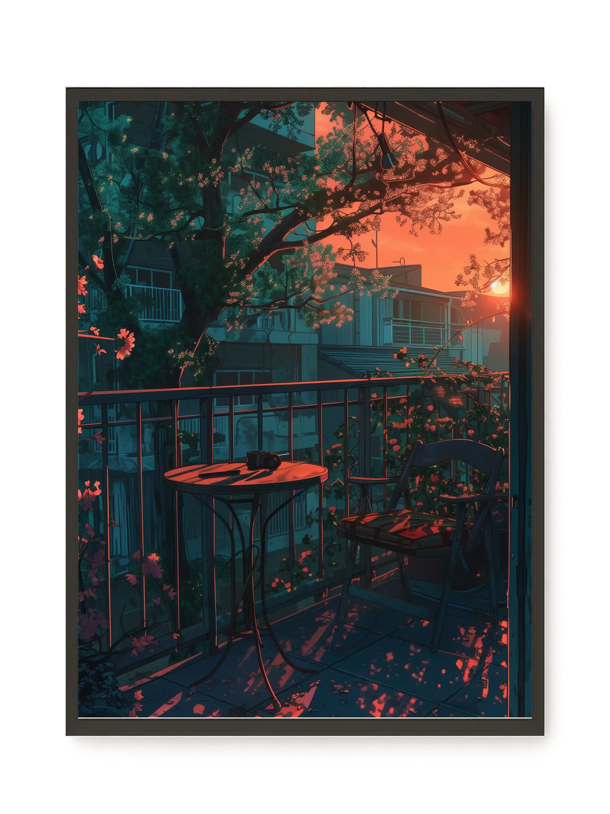 Balcony Sunset Canvas Print