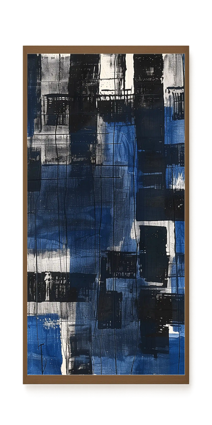 Blue Blocks Canvas Wall Art