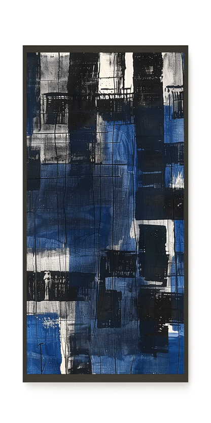 Blue Blocks Canvas Wall Art