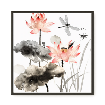 Quiet Lotus Canvas Print