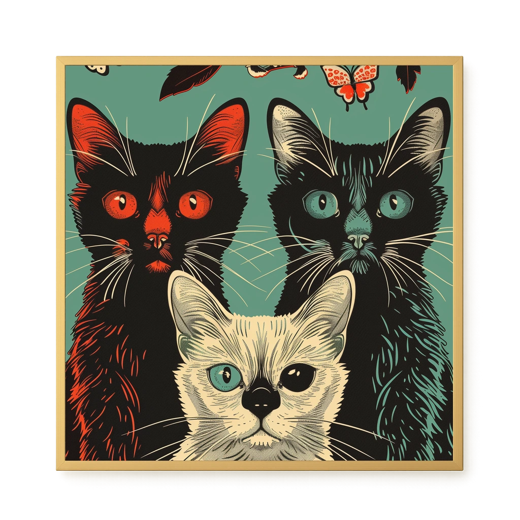 Playful Cats Canvas Print
