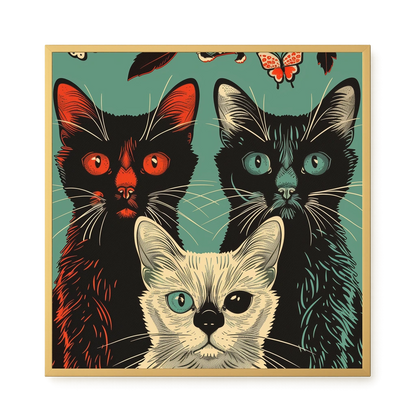 Playful Cats Canvas Print
