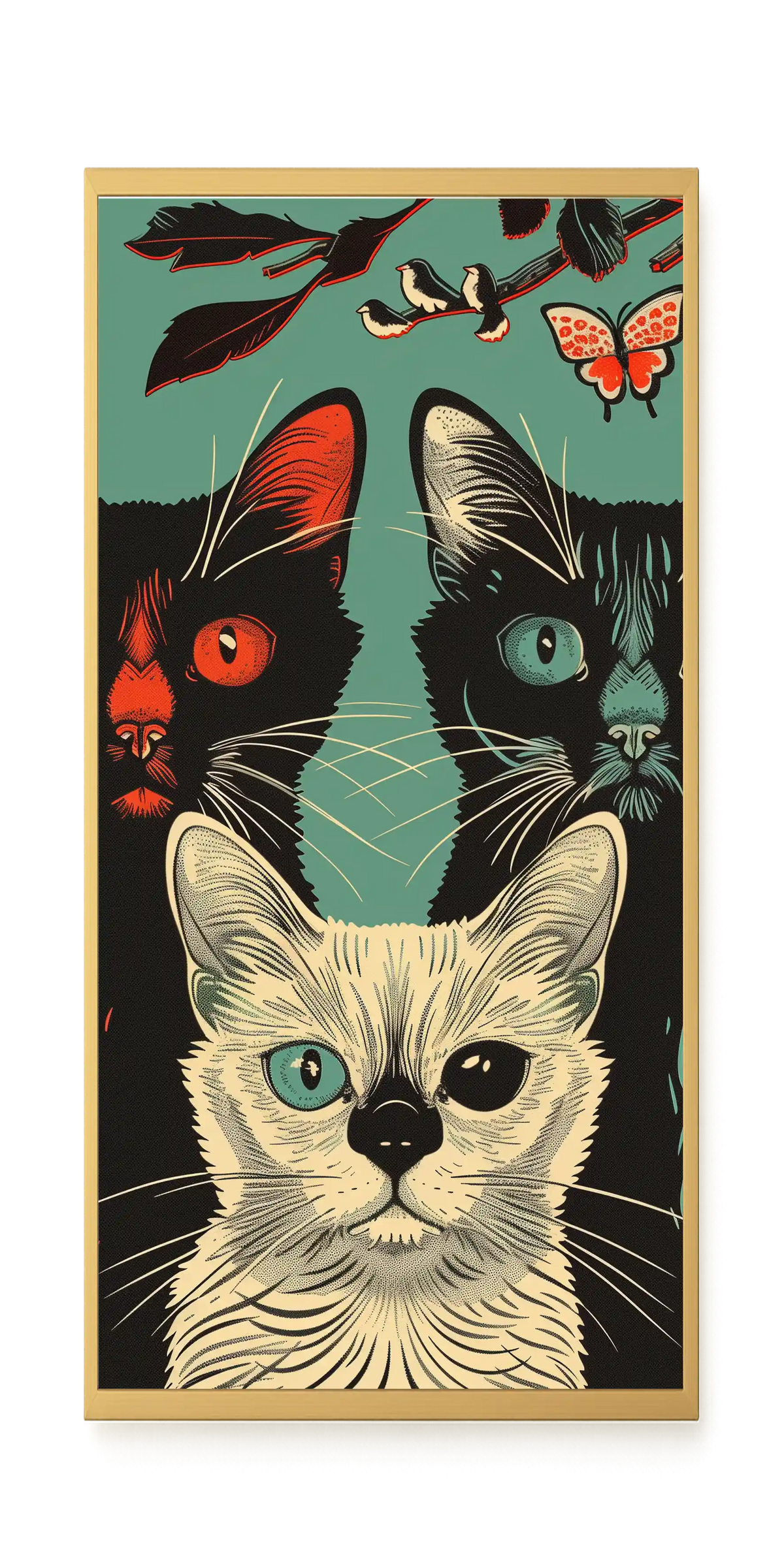 Playful Cats Canvas Print