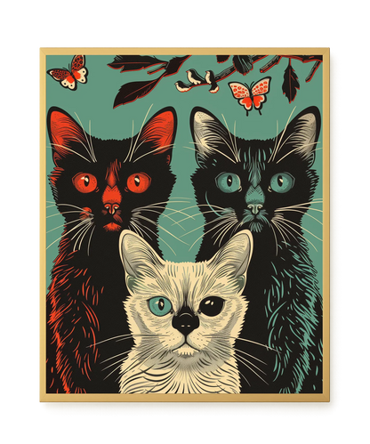 Playful Cats Canvas Print