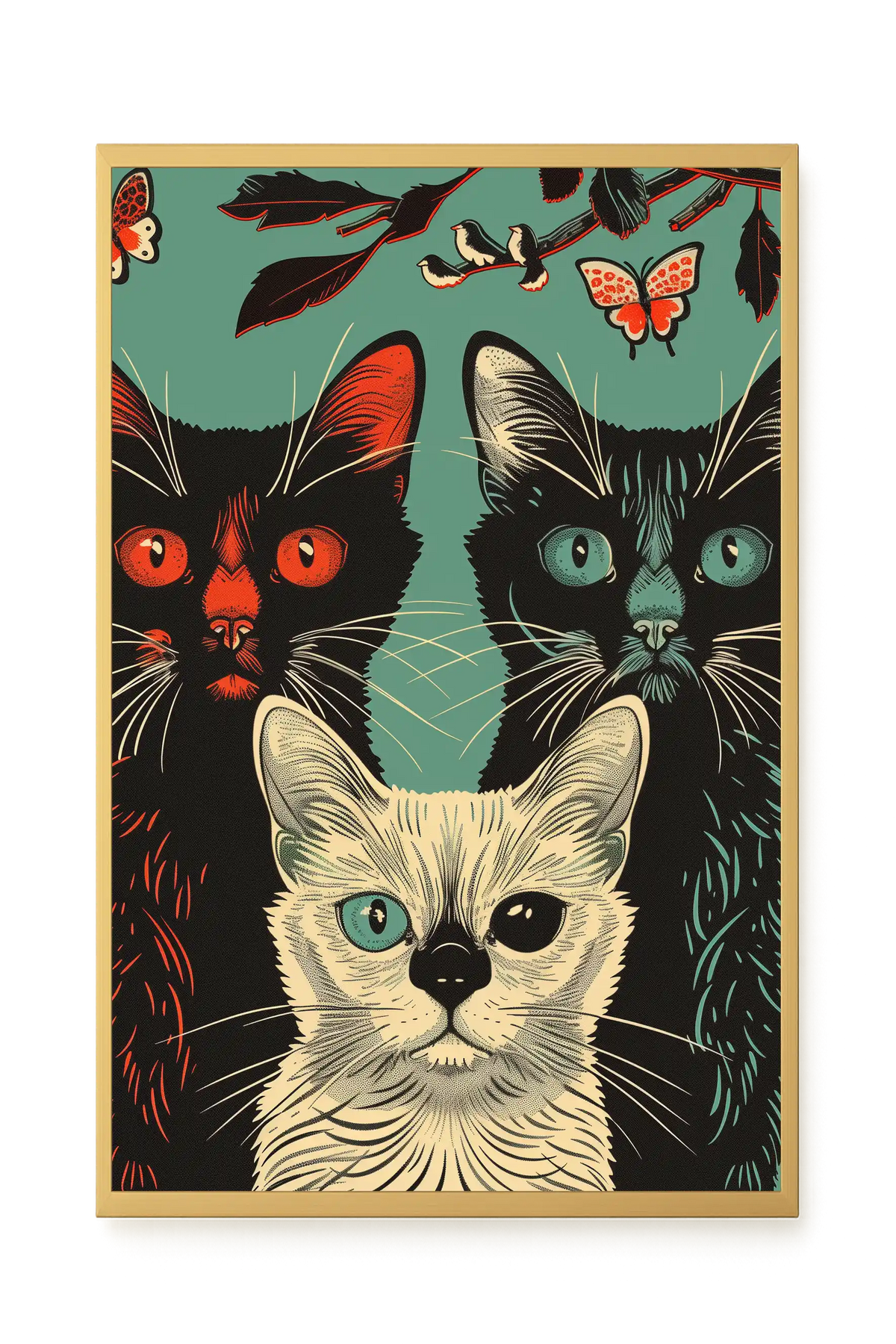 Playful Cats Canvas Print