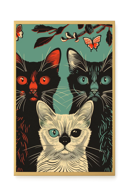 Playful Cats Canvas Print