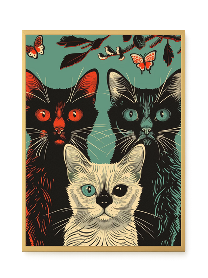 Playful Cats Canvas Print