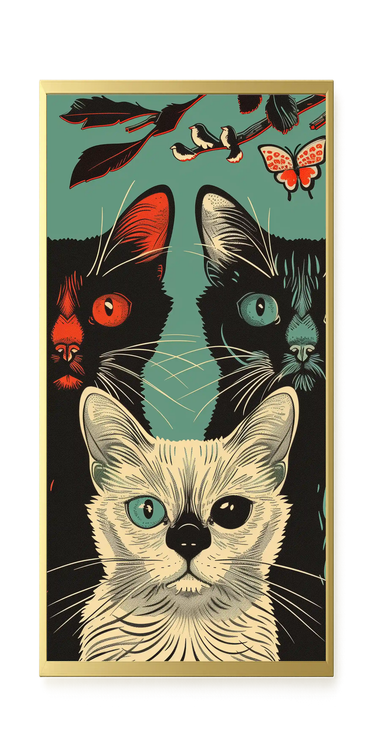 Playful Cats Canvas Print
