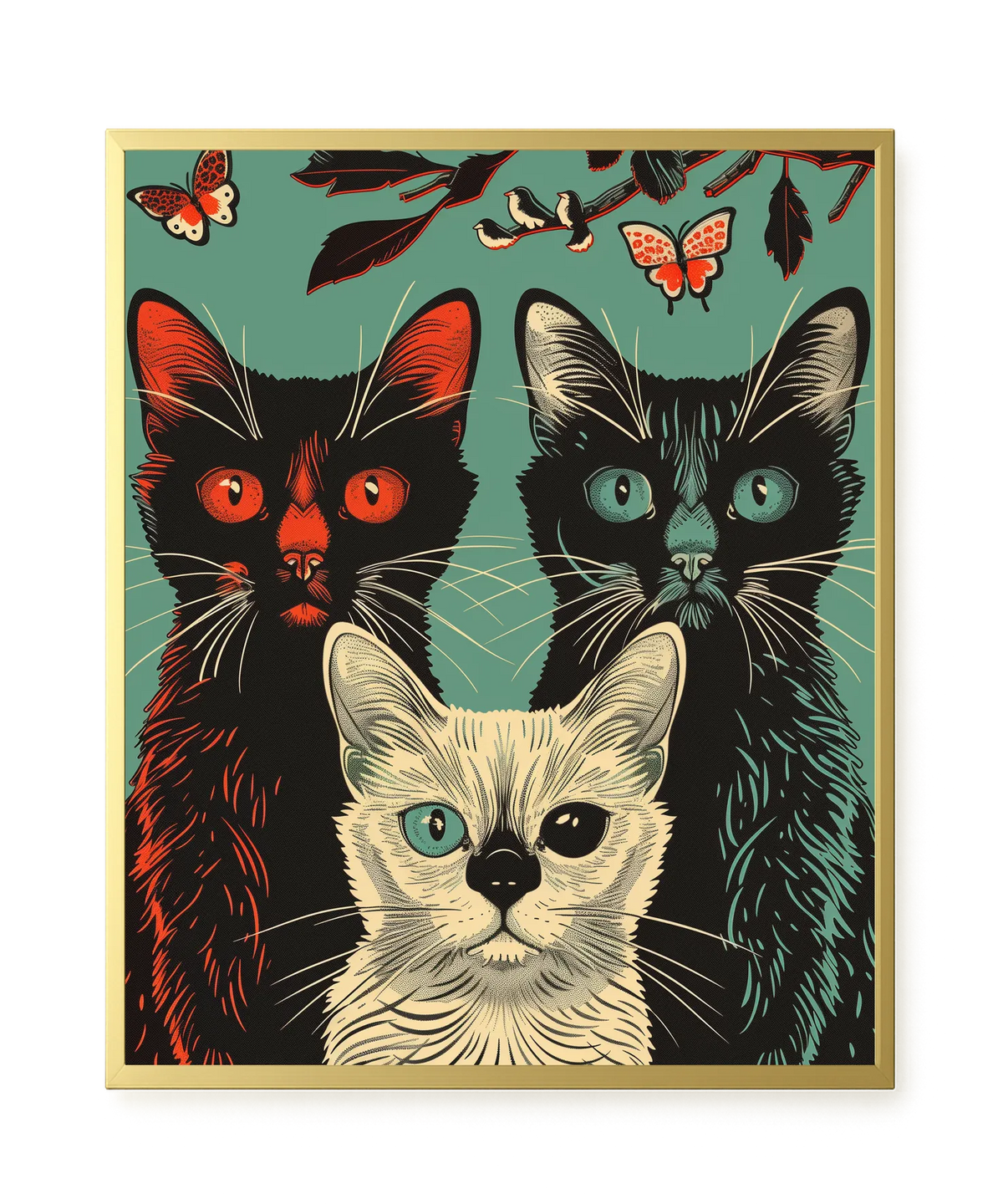 Playful Cats Canvas Print