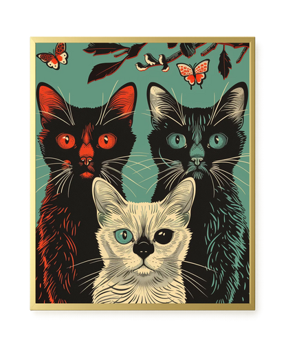 Playful Cats Canvas Print
