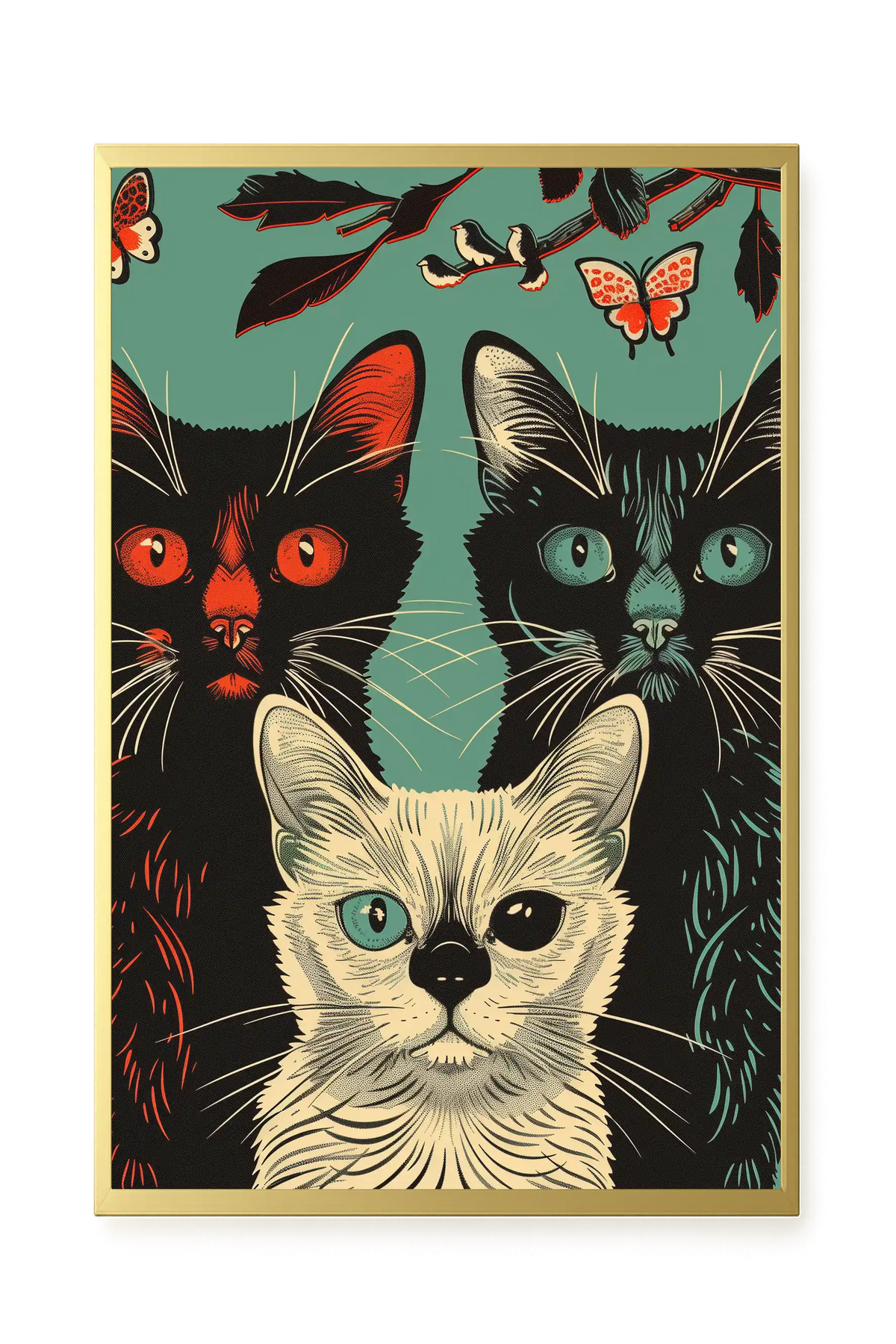 Playful Cats Canvas Print