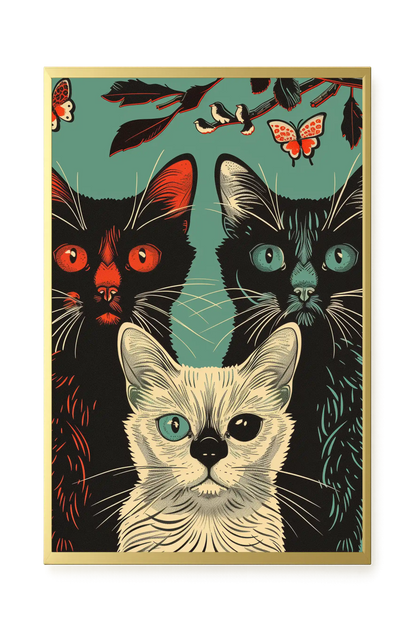 Playful Cats Canvas Print
