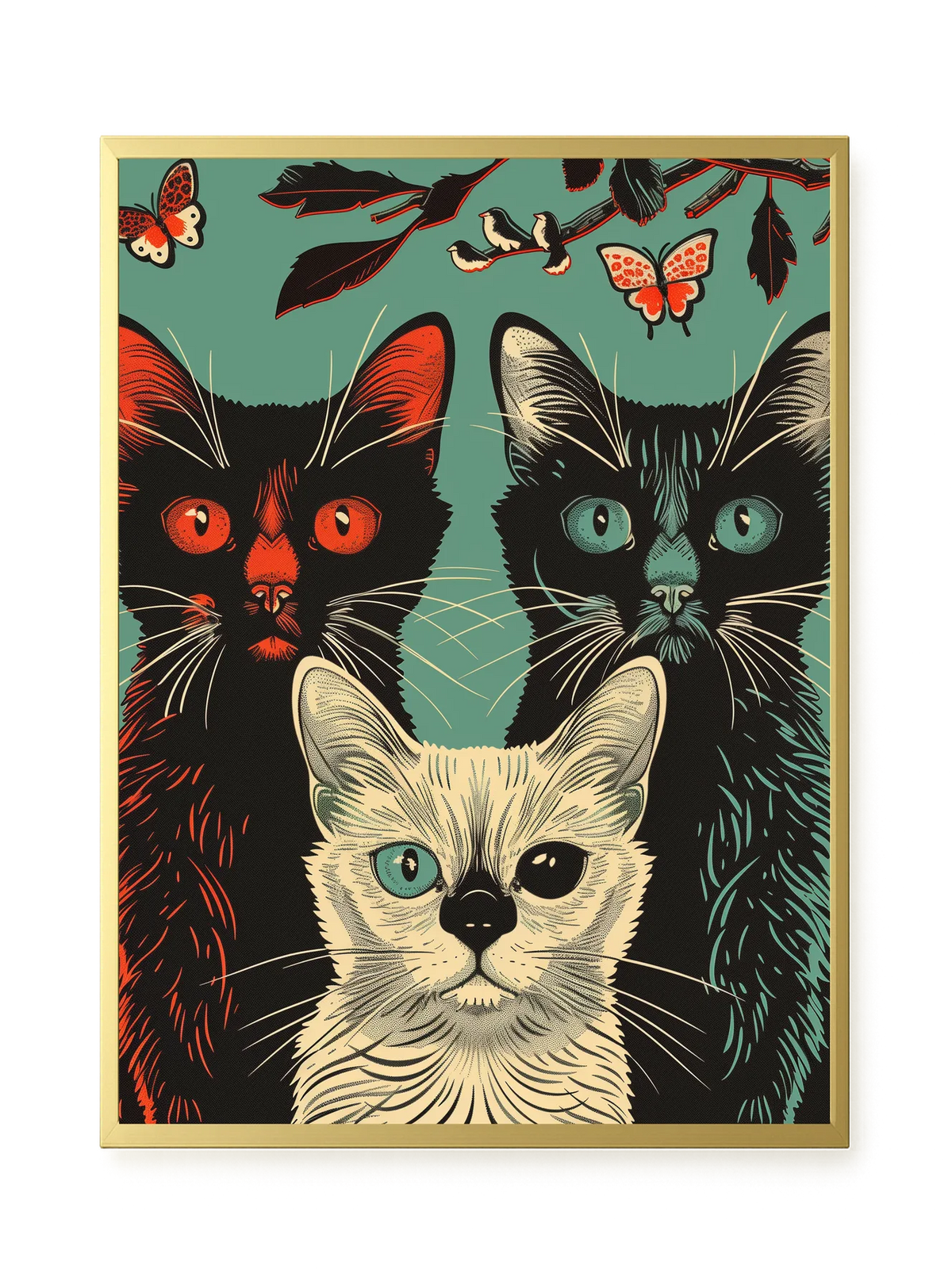 Playful Cats Canvas Print