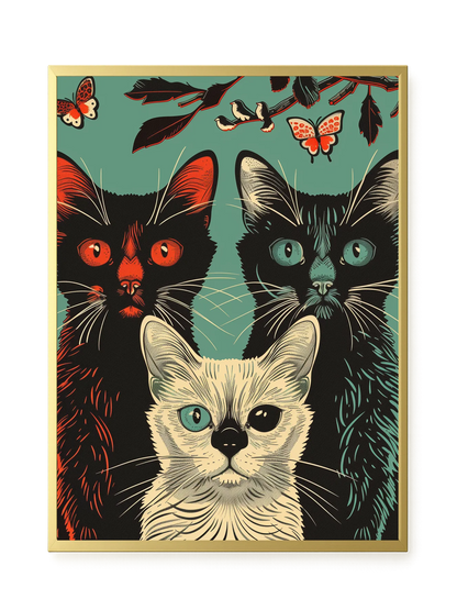 Playful Cats Canvas Print
